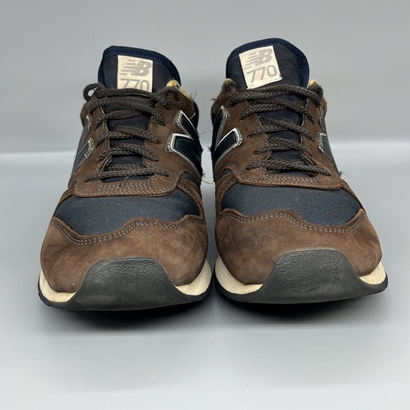 New Balance x Norse Projects “Lucem Hafnia” 770 Sneakers US 11.5M Brown/Navy - Picture 2 of 13